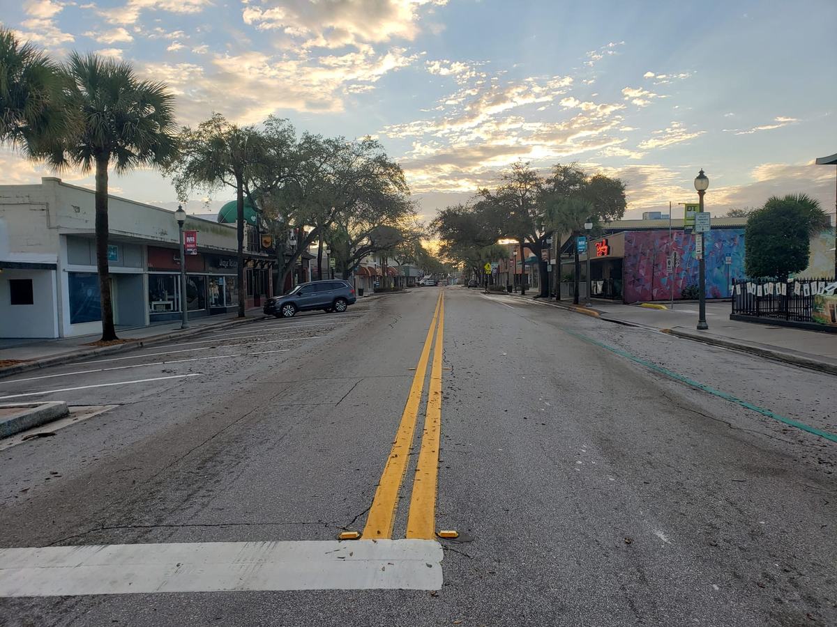 Downtown Melbourne, Florida, along New Haven Avenue